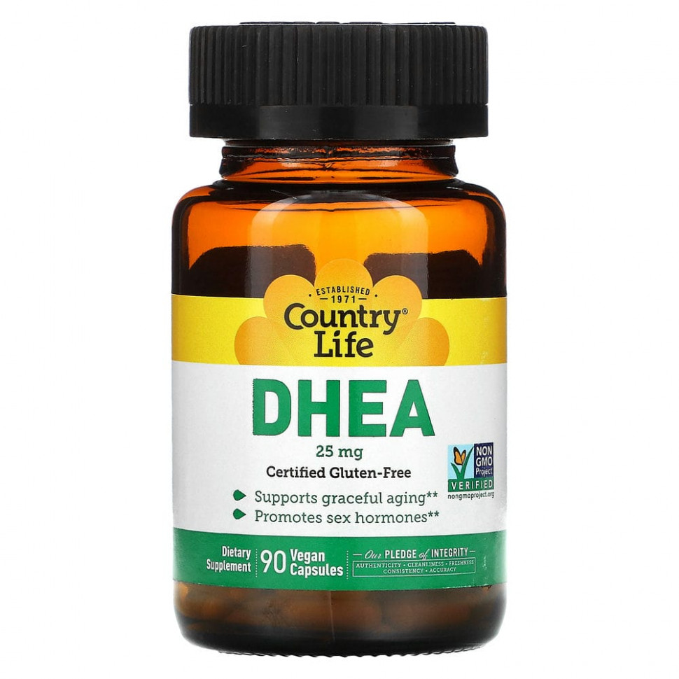 Country Life, DHEA, 25 mg, 90 Vegetarian Capsules  2670