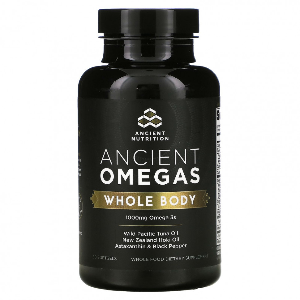 Dr. Axe / Ancient Nutrition, Ancient Omegas,   , 1000 , 90    6460