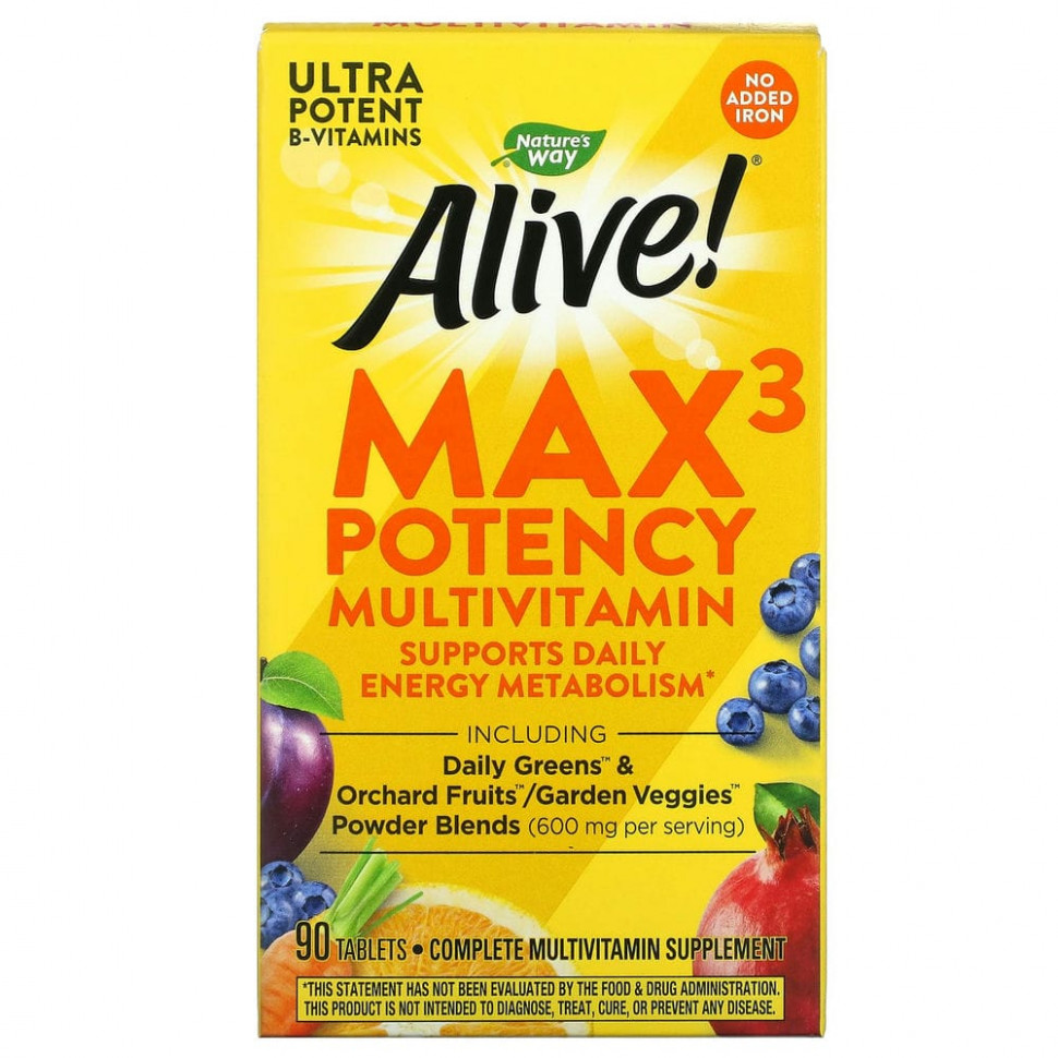 Nature's Way, Alive! Max3 Daily,  ,   , 90   5030