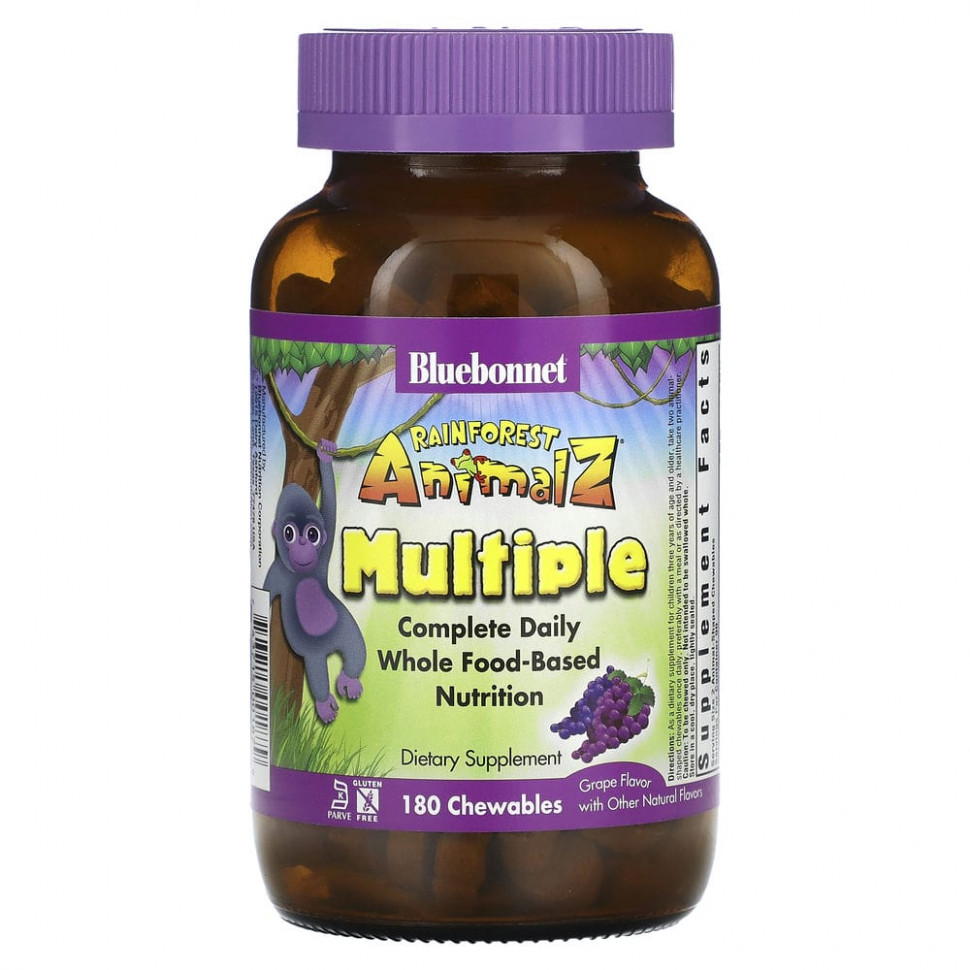 Bluebonnet Nutrition, Rainforest Animalz,     ,     , 180       4920