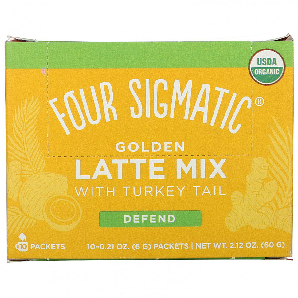  IHerb () Four Sigmatic,  Golden Latte   , 10   0,21  (6 ) , ,    3440 