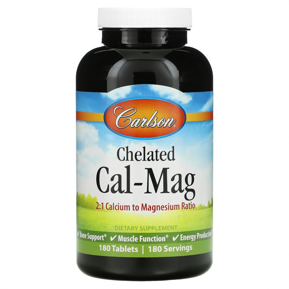 Carlson Labs, Chelated Cal-Mag, 180   4990