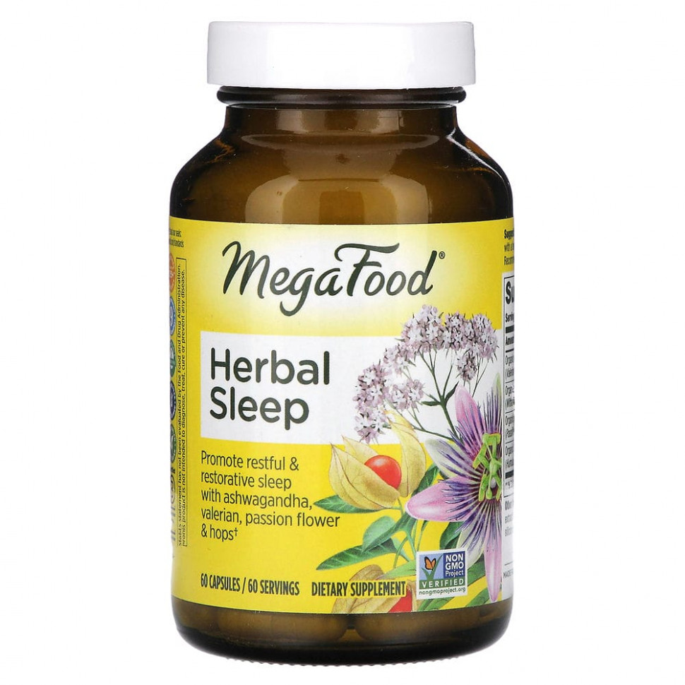 MegaFood, Herbal Sleep, 60   6230