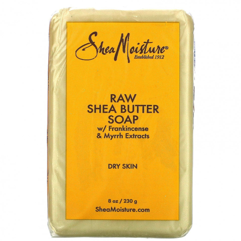 SheaMoisture, Raw Shea Butter Soap with Frankincense & Myrrh Extracts, 8 oz (230 g)  1510