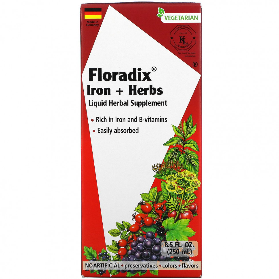 Gaia Herbs, Floradix,   ,   , 250  (8,5 . )  5250