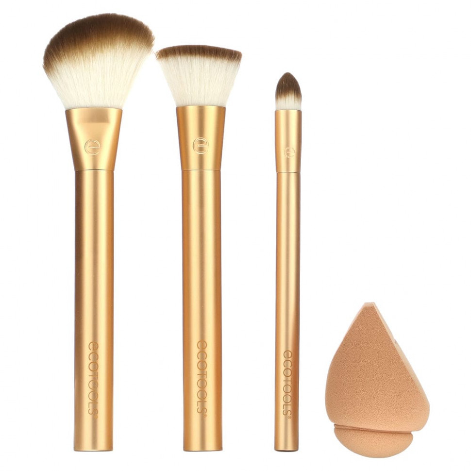 EcoTools, Precious Metals, Face Blend + Sculpt Set,   4   2320