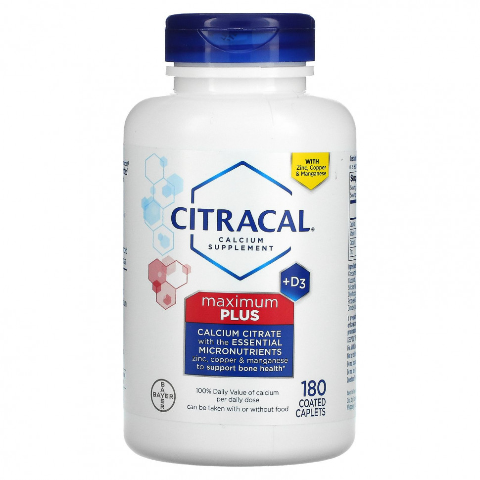 Citracal, Maximum Plus + D3, 180     4260