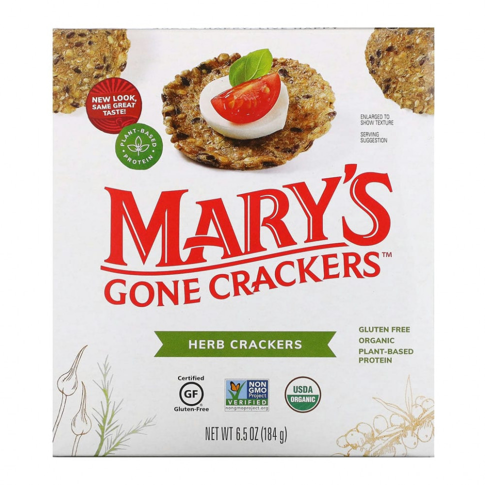  IHerb () Mary's Gone Crackers,   , 184  (6,5 ), ,    1170 