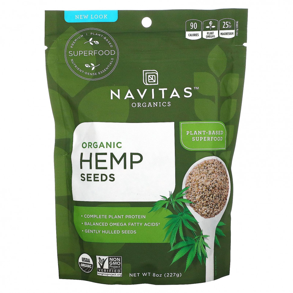 Navitas Organics, Organic Hemp Seeds (  ), 227  (8 )  2390