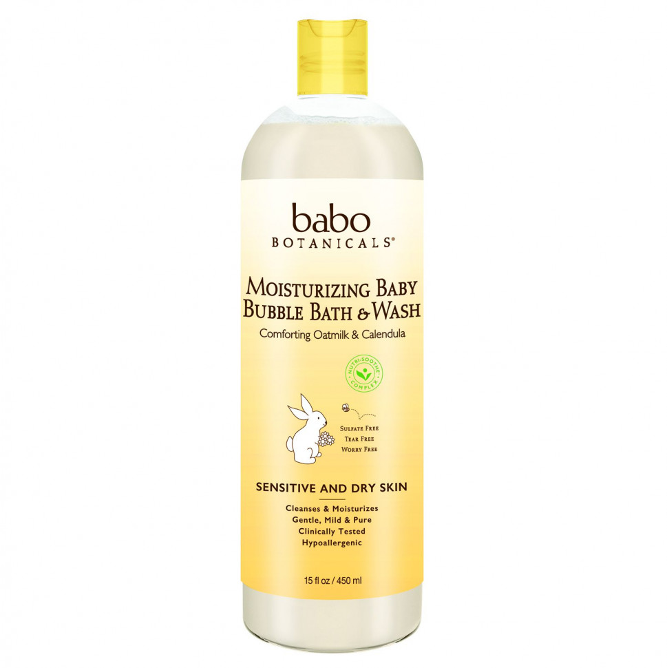 Babo Botanicals,       Baby Bubble Bath & Wash,    , 15 . . (450 )  4200