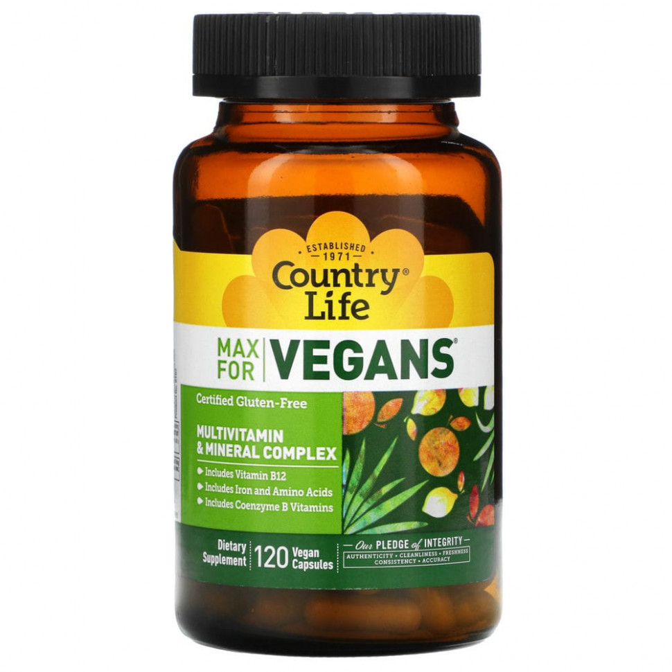  IHerb () Country Life, Max for Vegans,    , 120  , ,    4960 