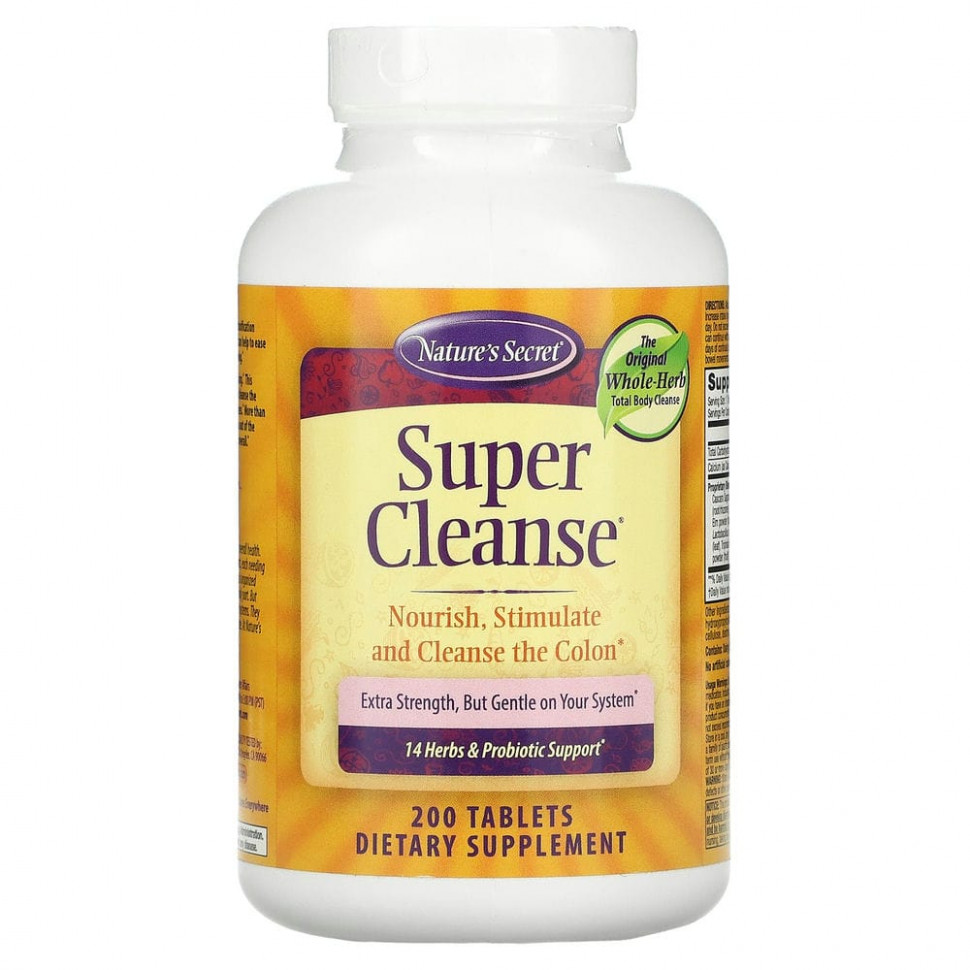 Nature's Secret, Super Cleanse, 200   4550