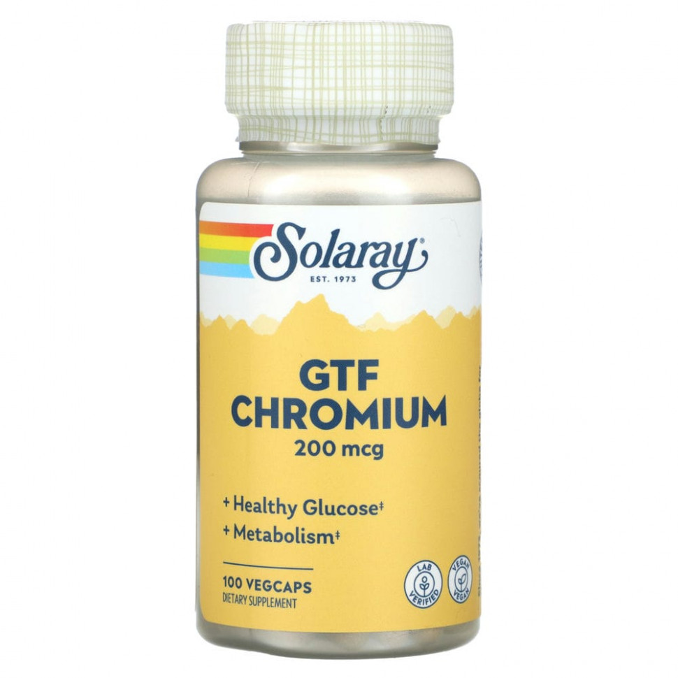 Solaray, GFT Chromium, 200 , 100      1000