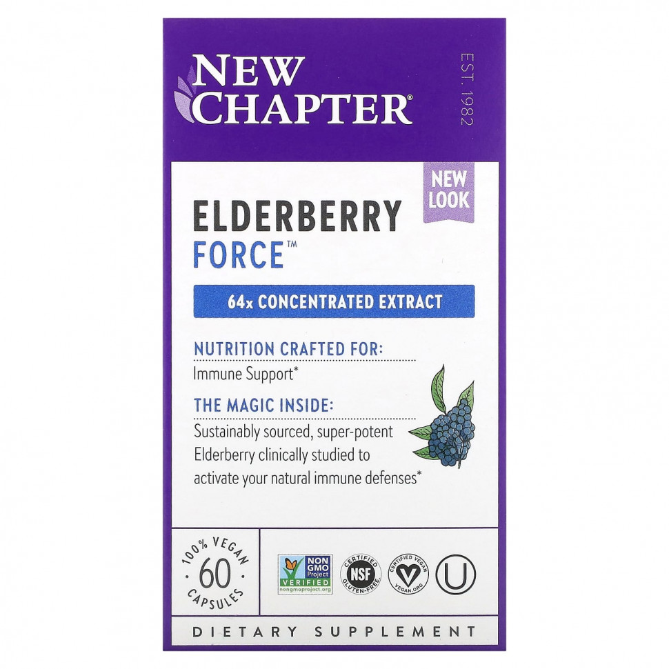  IHerb () New Chapter, Elderberry Force, 60  , ,    9640 