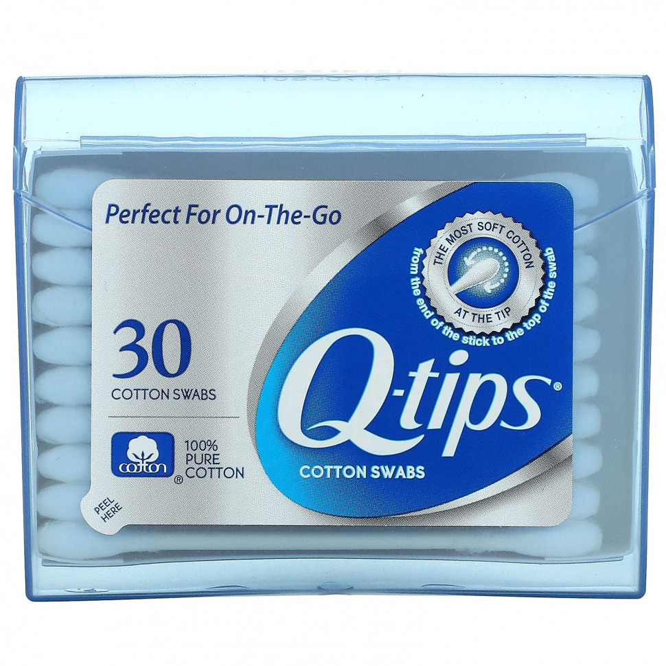 Q-tips,  , On-The-Go, 30   390