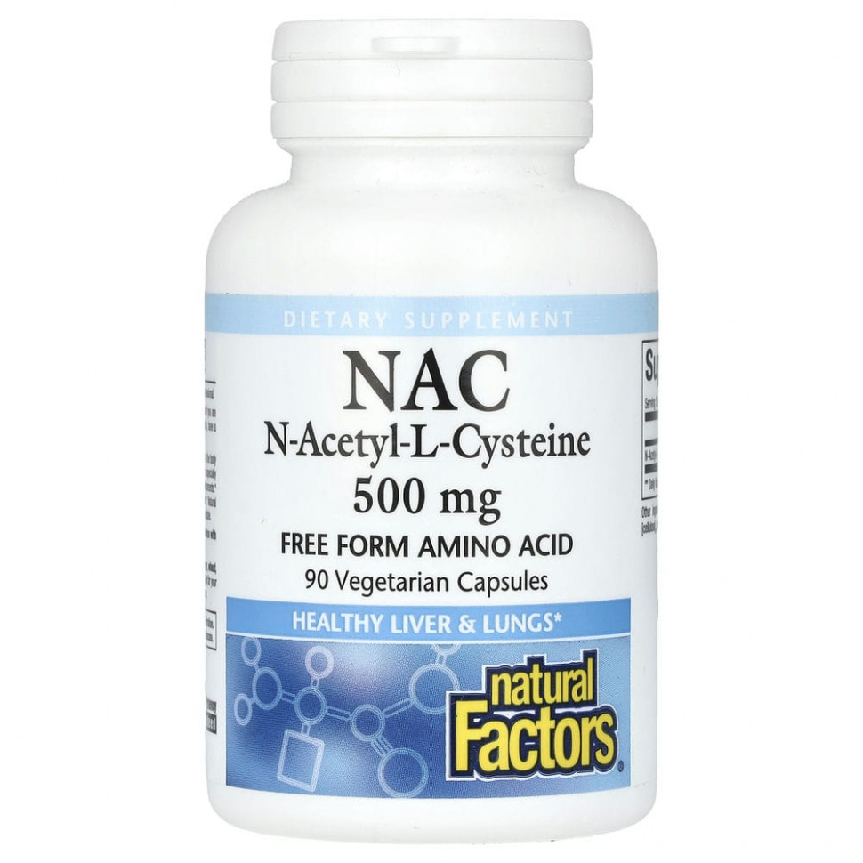 Natural Factors, NAC N--L , 500 , 90    2390