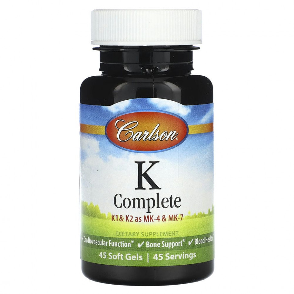 Carlson, K Complete, 45 Softgels  4140