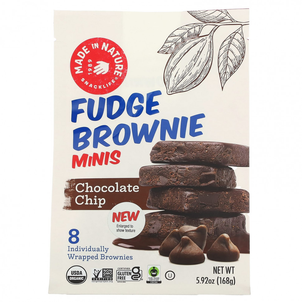 Made in Nature, Fudge Brownie Minis,  , 8 , 168  (5,92 )  1430