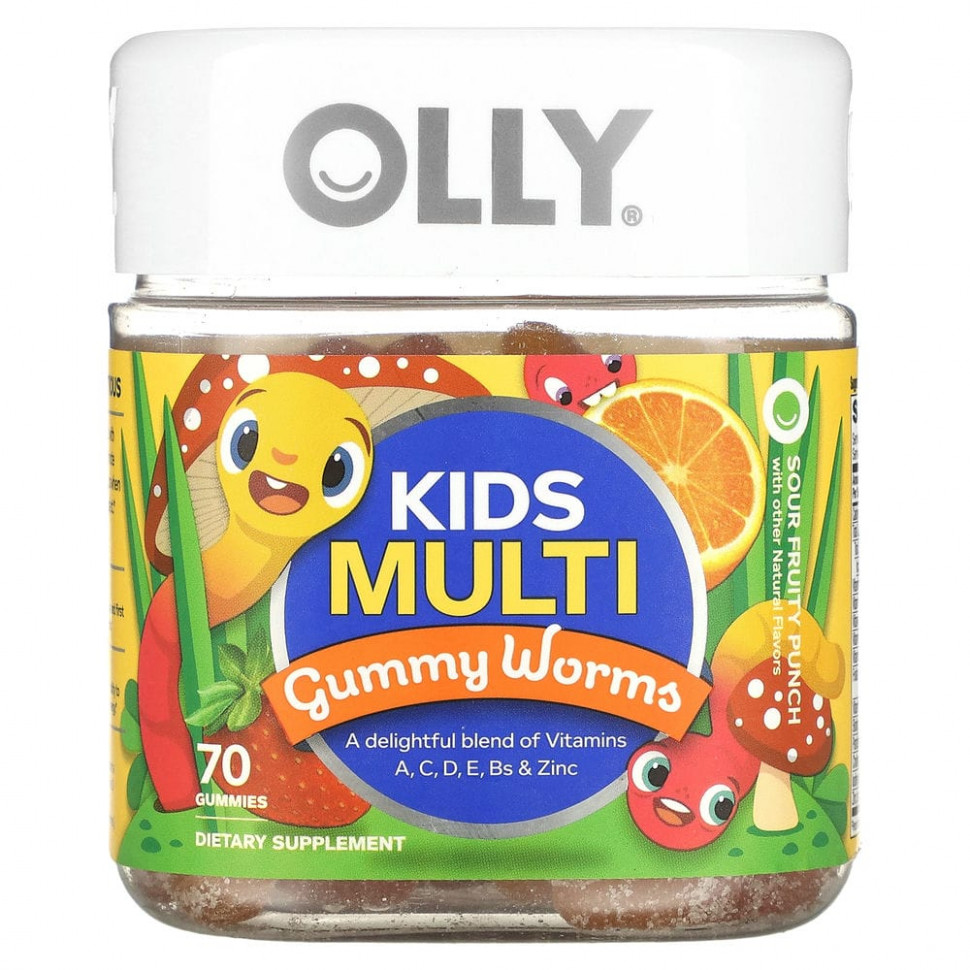 OLLY, Kids Multi, Gummy Worms,   , 70    3210