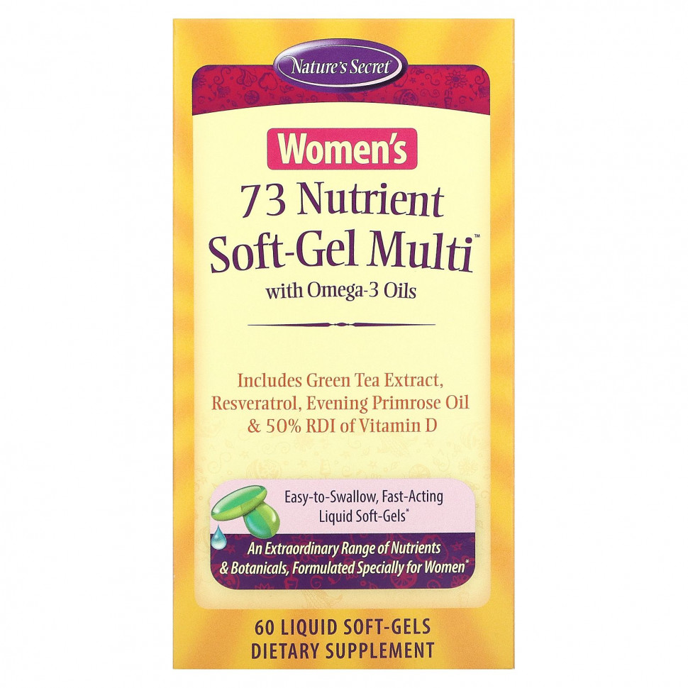 Nature's Secret, 73 Nutrient Soft-Gel Multi,      -3, 60    3700