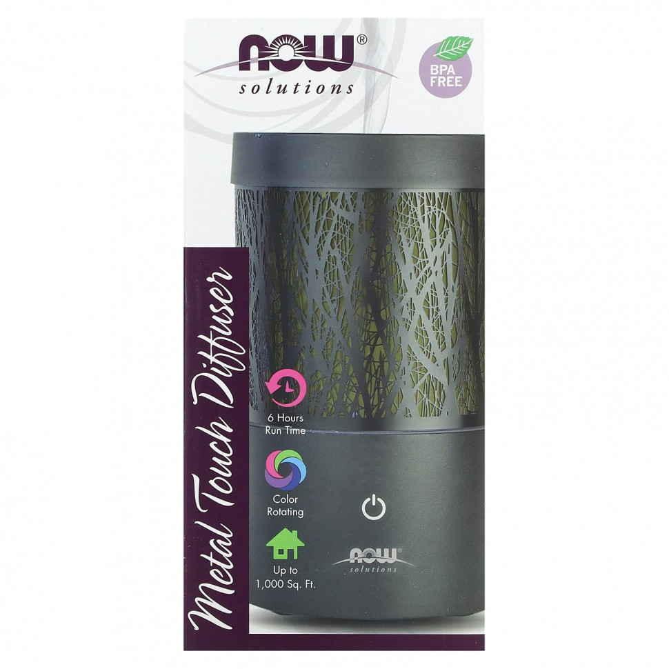 NOW Foods, Solutions, Metal Touch Diffuser`` 1   8280
