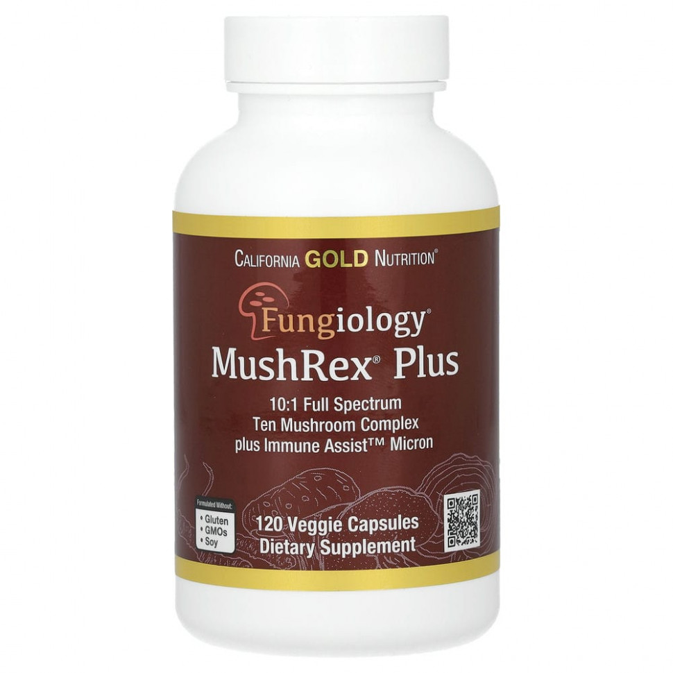 California Gold Nutrition, Fungiology, MushRex Plus, Immune Assist Micron,    ,   , 120    2970