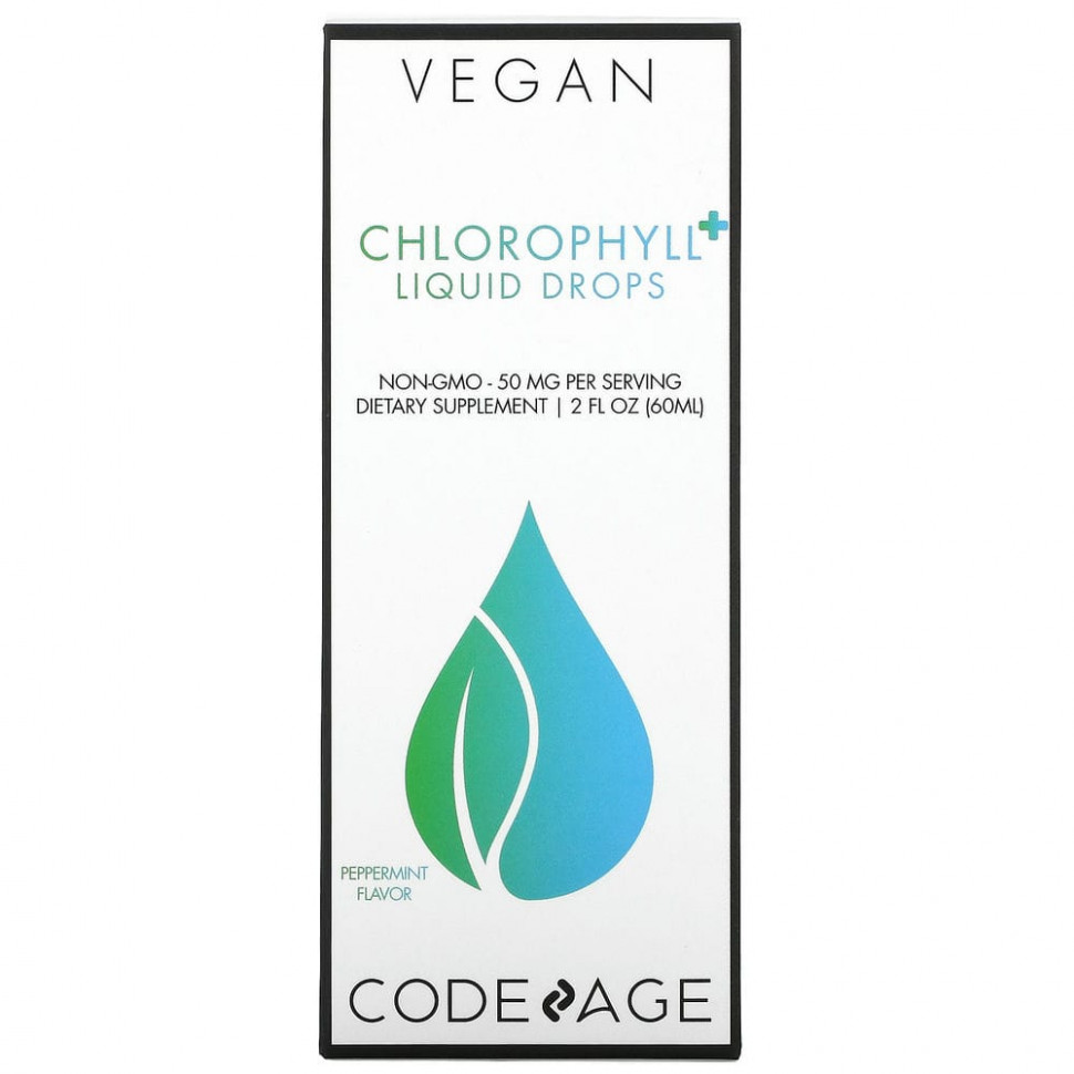 Codeage, Vegan Chlorophyll + Liquid Drops,  , 50 , 60  (2 . )  3900