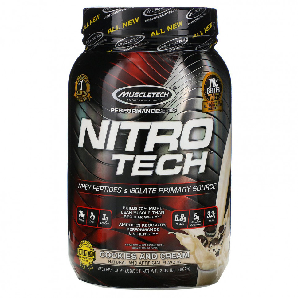 Muscletech, Nitro Tech,   +      ,    , 907  (2 )  7210