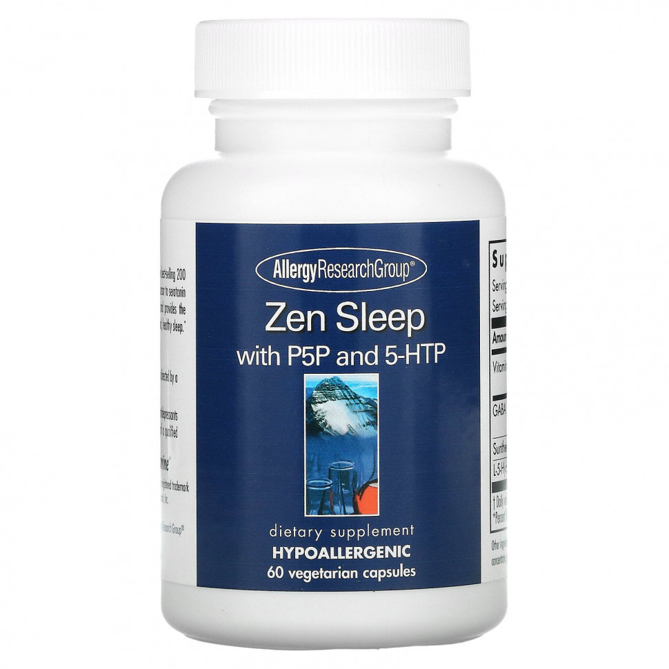 Allergy Research Group,  Zen Sleep  P5P  5-HTP, 60    7180