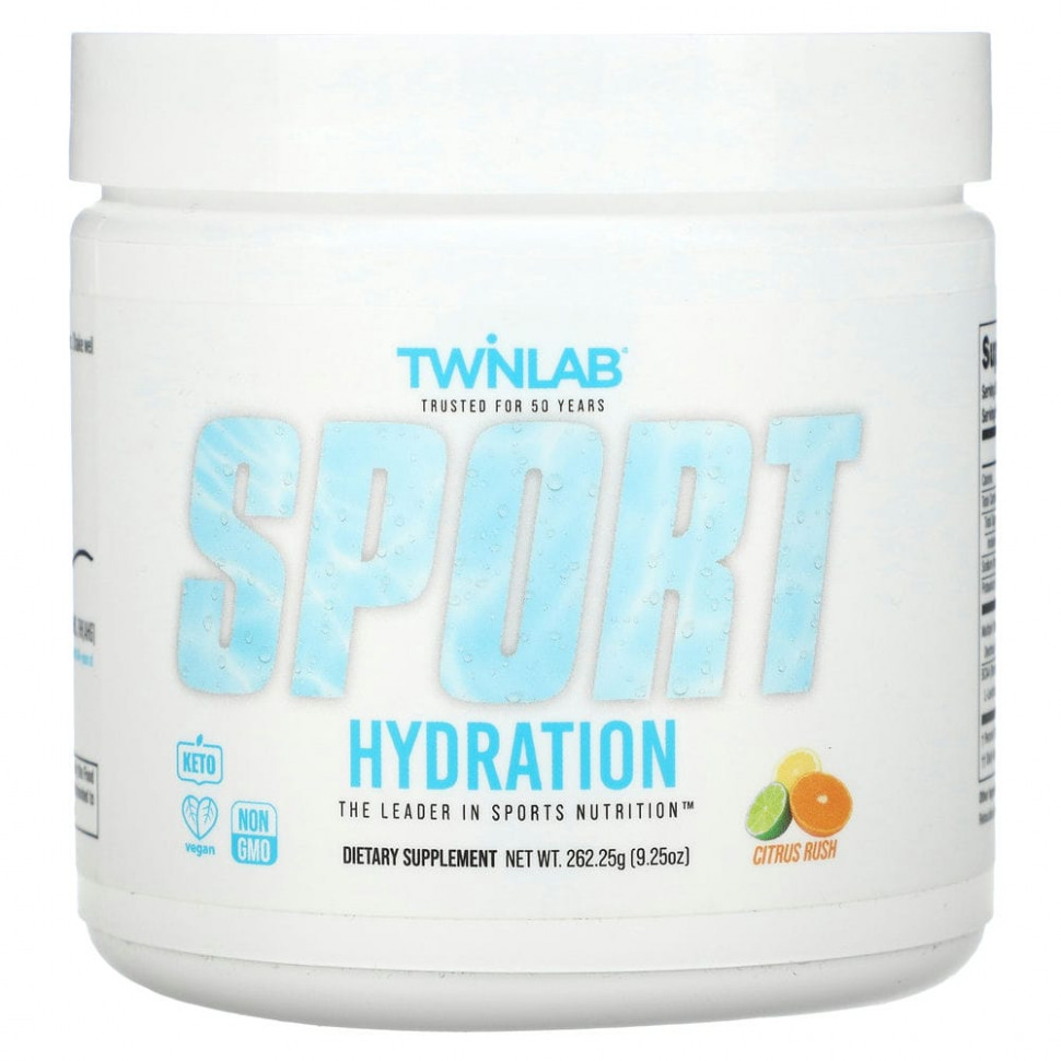 Twinlab, Sport Hydration, Citrus Rush, 262,25  (9,25 )  4530