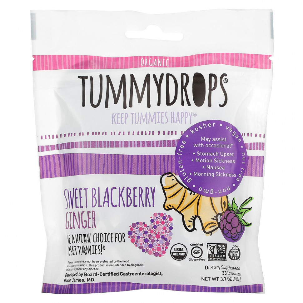 Tummydrops, Organic,    , 33 , 105  (3,7 )  2460