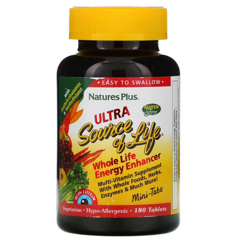 NaturesPlus, Ultra Source of Life, Whole Life Energy Enhancer, 180   7170