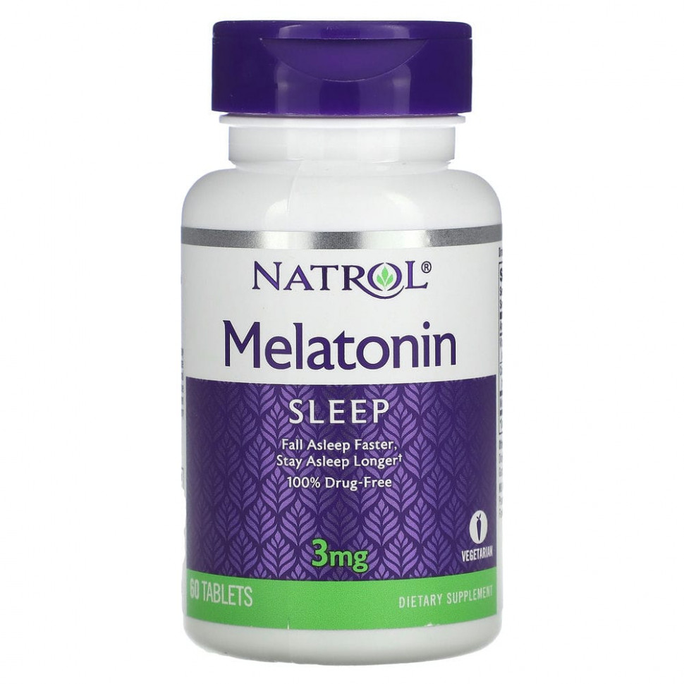 Natrol, Melatonin (), 3 , 60   1860