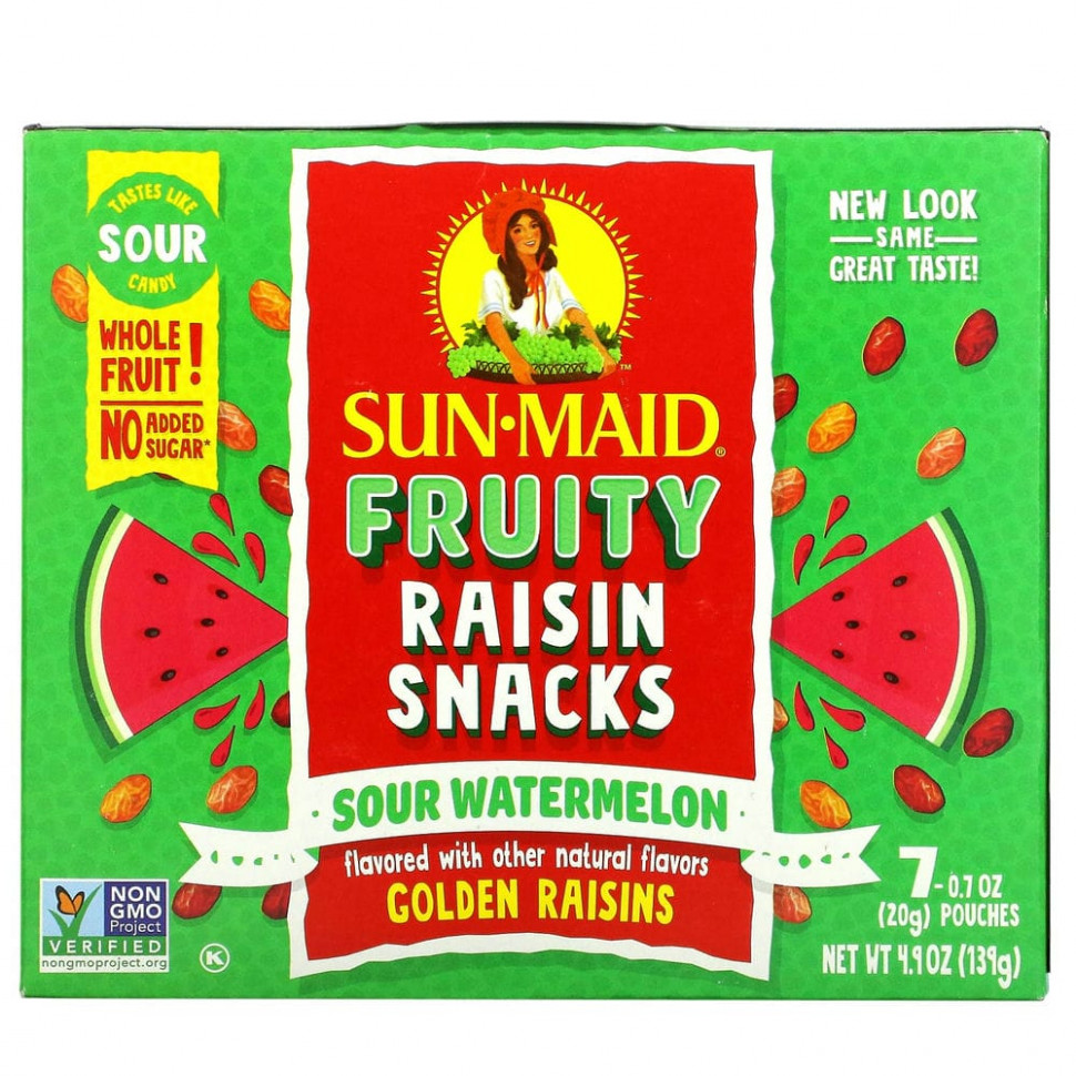 Sun-Maid, Fruity Raisin Snacks,  , 7   20  (0,7 )  1110