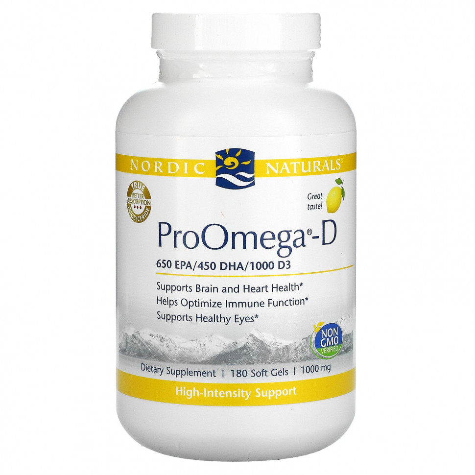 Nordic Naturals, ProOmega-D,   , 1000 , 180    11370