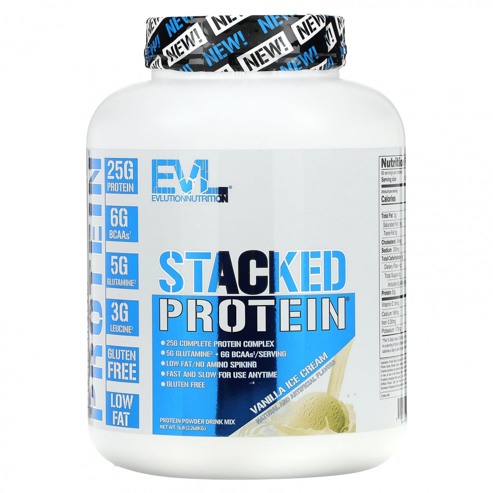 EVLution Nutrition, Stacked Protein,  , 2268  (5 )  11020