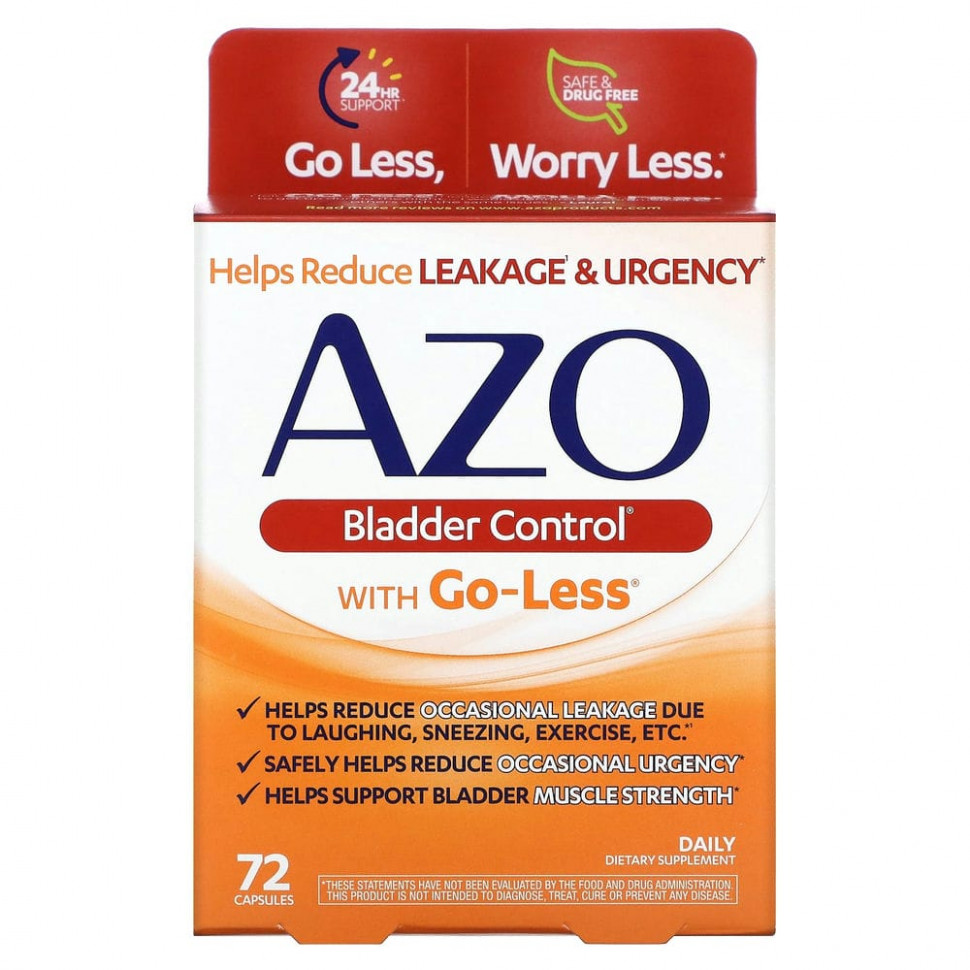 Azo, Bladder Control  Go-Less, 72   5630