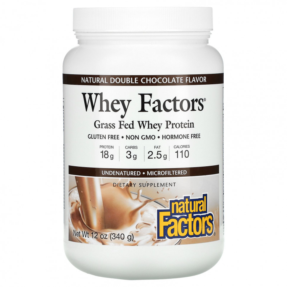 Natural Factors, Whey Factors, 100%   ,     , 12  (340 )  4070