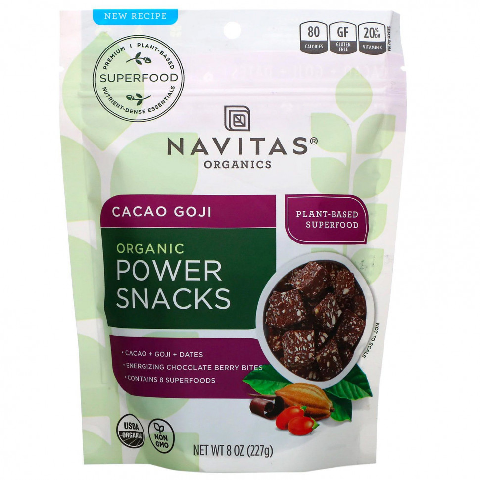Navitas Organics,  Power Snacks,   , 227  (8 )  2050