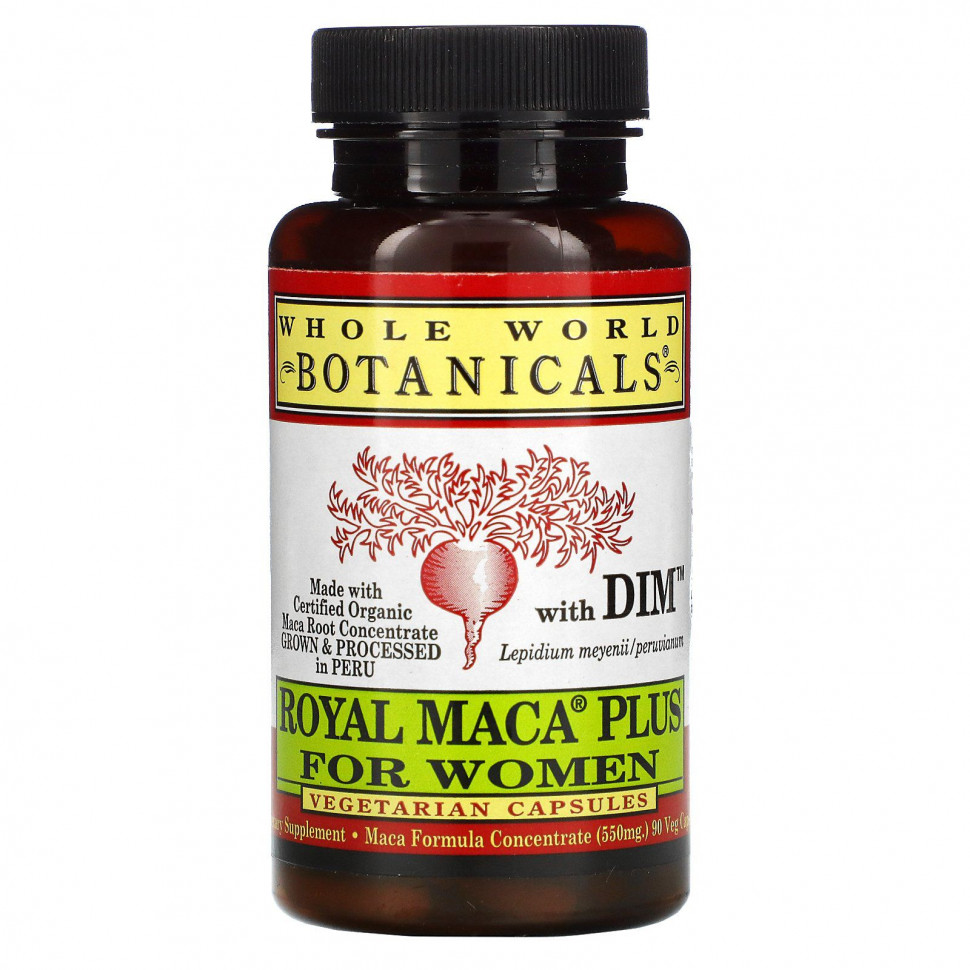 Whole World Botanicals, Royal Maca Plus For Women,    , 550 , 90    5670