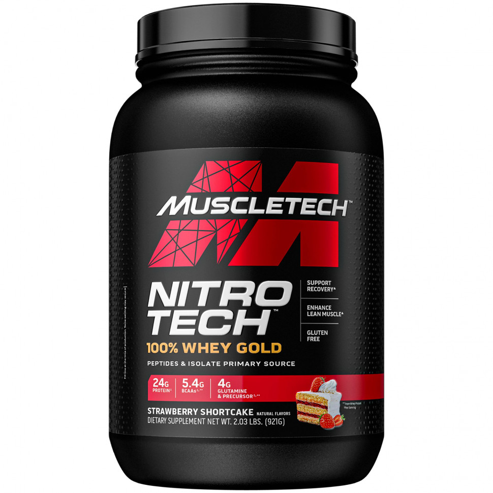 Muscletech, Nitro Tech, 100 % Whey Gold,     , 1,02  (2,24 )  6830