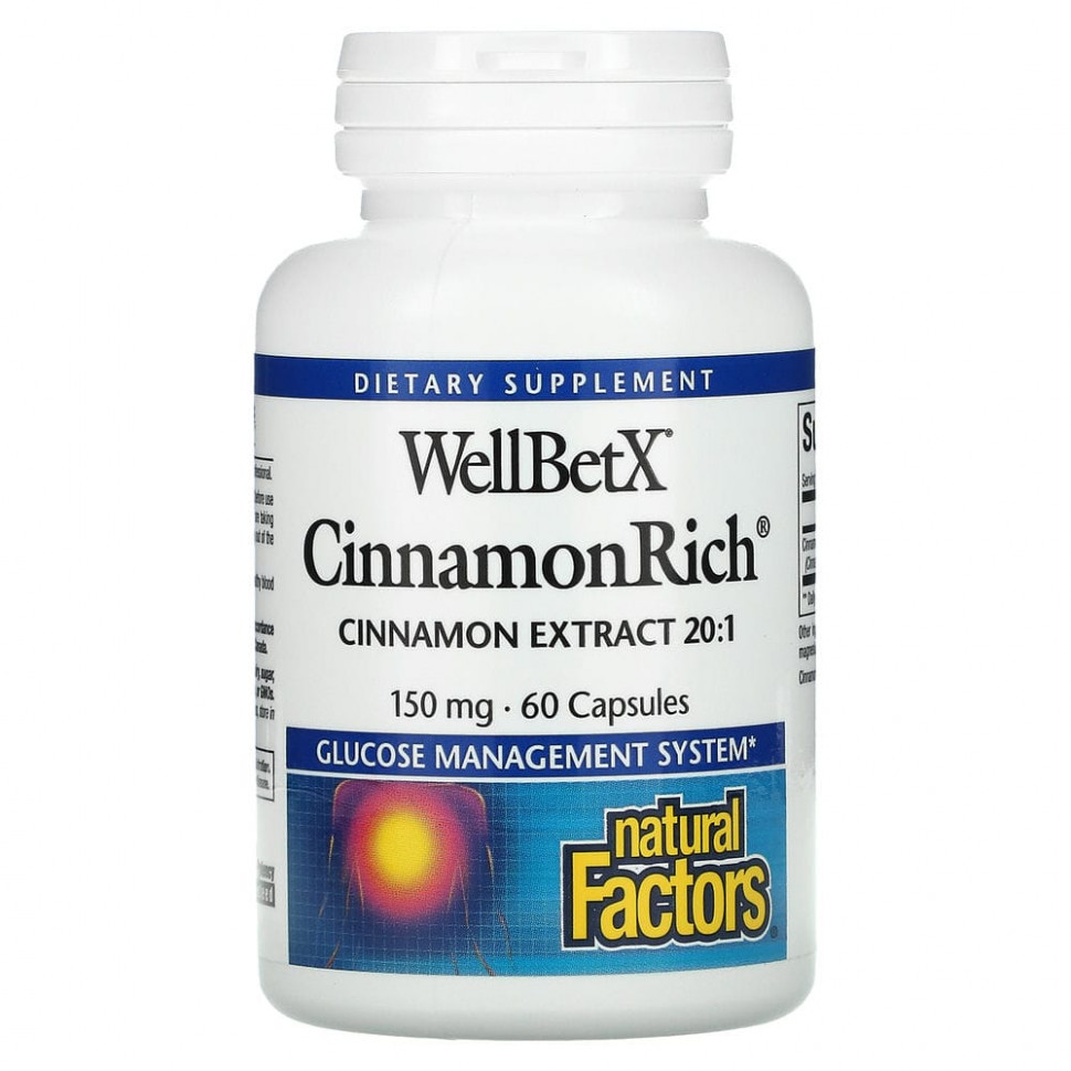  IHerb () Natural Factors, WellBetX, CinnamonRich, 150 , 60 , ,    2210 