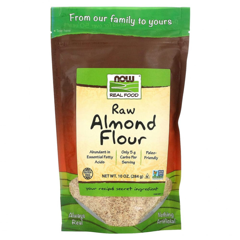 NOW Foods, Real Food, Raw Almond Flour, 10  (284 )  1440