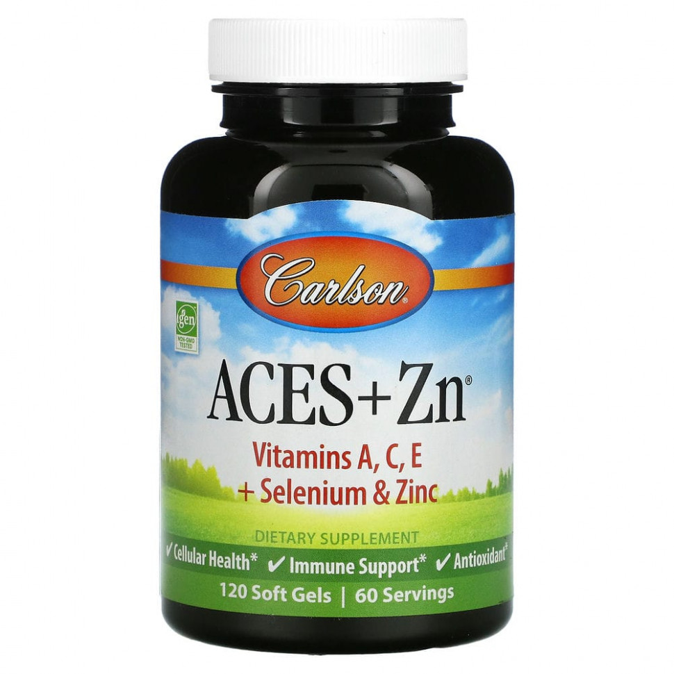 Carlson Labs, Aces + Zn, 120     4770