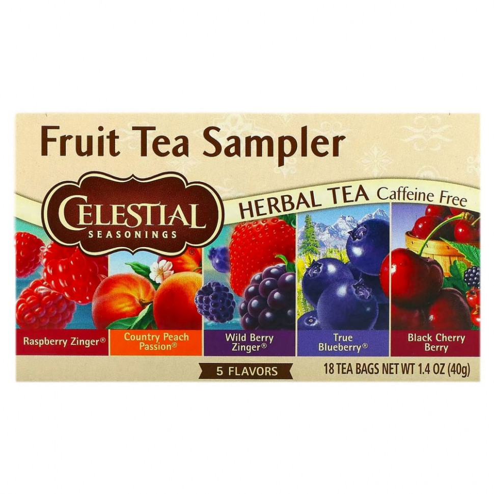 Celestial Seasonings, Fruit Tea Sampler,  ,  , 5 , 18  ,  40  (1,4 )   990