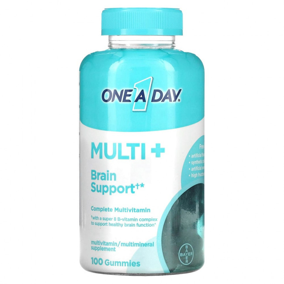 One-A-Day, Multi + Brain Support, 100    4300