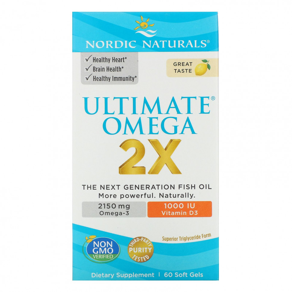 Nordic Naturals, Ultimate Omega 2X   D3, , 60     7920