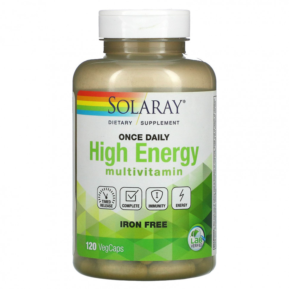 Solaray, Once Daily High Energy, Multi-Vita-Min,  , 120   4620