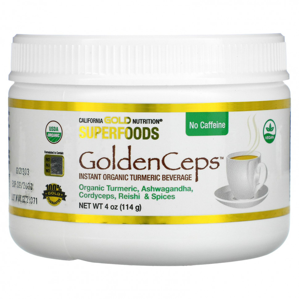 California Gold Nutrition, SUPERFOODS, GoldenCeps,    , 114  (4 )  2150