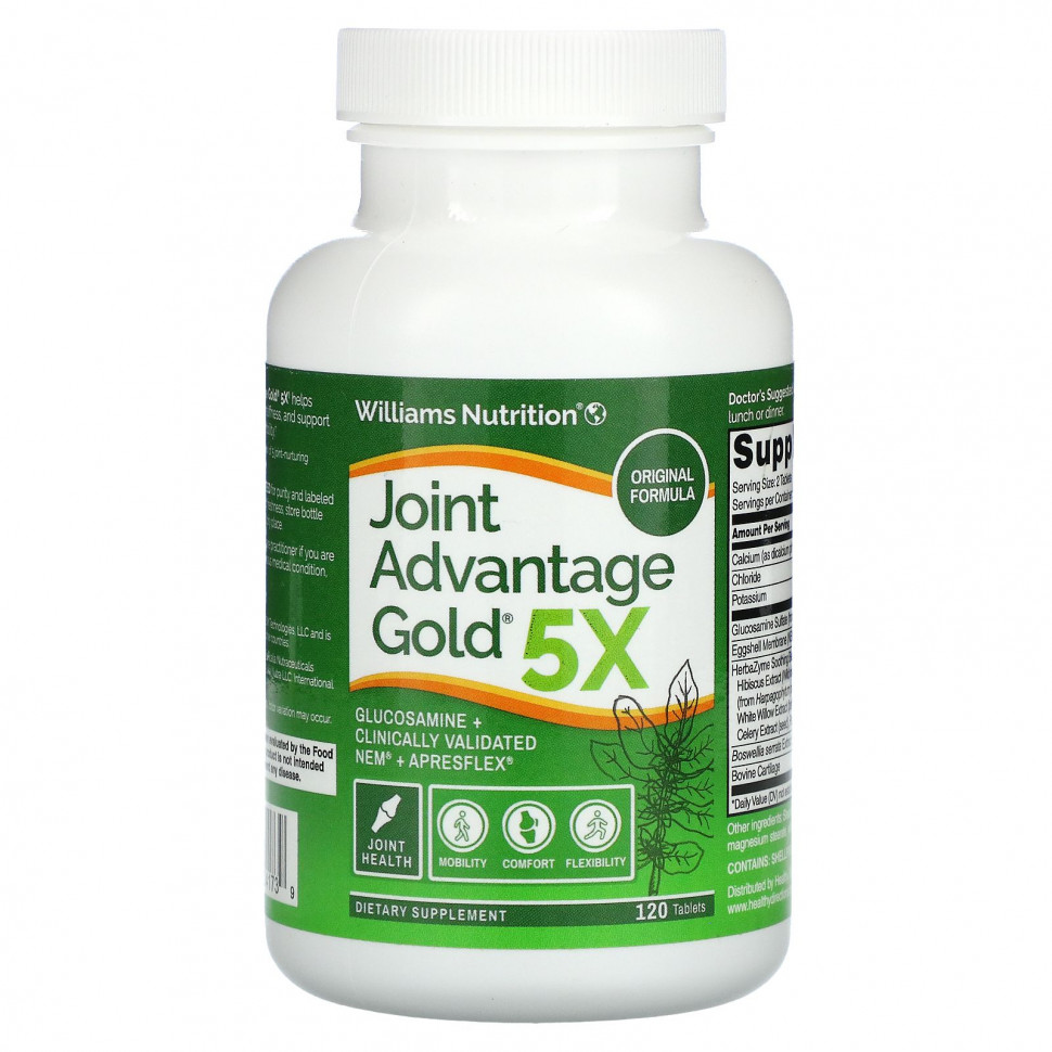Williams Nutrition, Joint Advantage Gold 5X, 120   6980